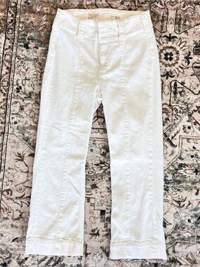 PILCRO White Straight Leg Trouser Pants- Size 27/28